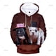 thumbnail image 5 of Sudadera con capucha de bulldog francés para hombre, sudadera con estampado 3D de perro, sudadera informal holgada de gran tamaño, chaqueta, ropa de calle para hombre, 5 of 5