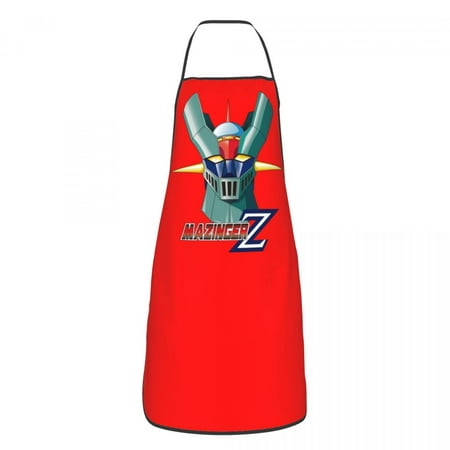 

Anime Manga Grendizer Apron for Women Men Unisex Bib UFO Robot Goldrake Cooking Kitchen Tablier Cuisine Chef Gardening