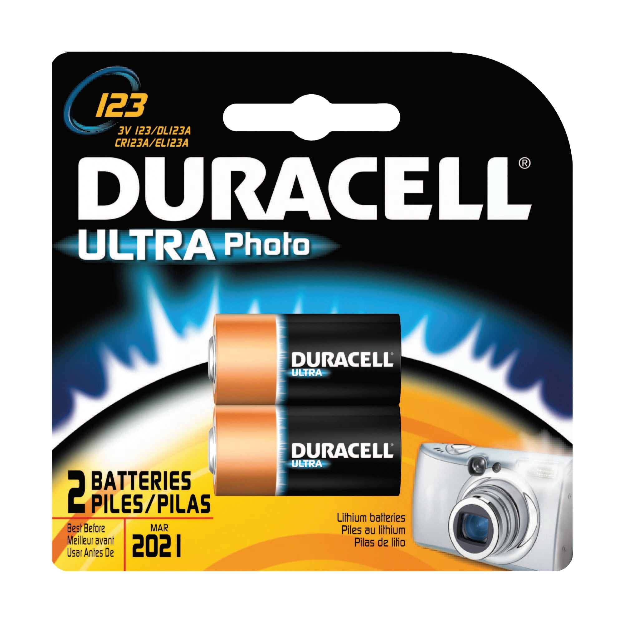 Duracell Duracell Batteries, Lithium Cell, 3 V, 2450