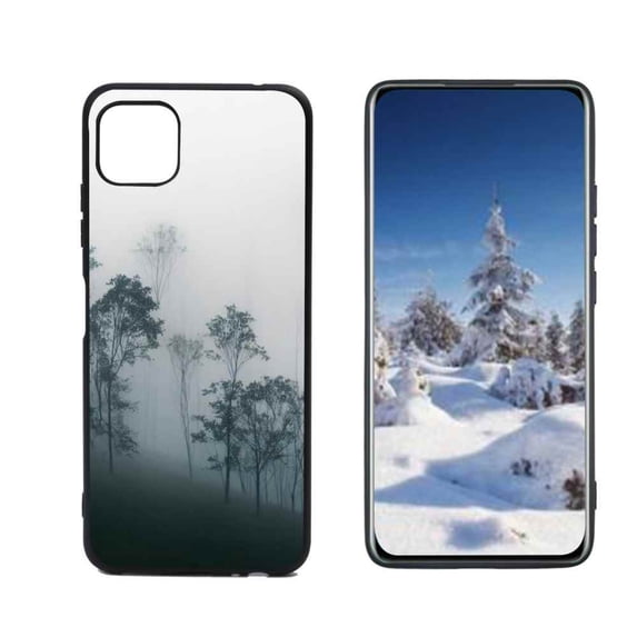 Foggy-Forest-367 Phone Case, Degined for Samsung Galaxy A22 5G Case Men Women, Flexible Silicone Shockproof Case for Samsung Galaxy A22 5G