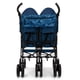 thumbnail image 4 of GAP babyGap Classic Side-by-Side Double Stroller - Lightweight Double Stroller with Recline, Extendable Sun Visors & Compact Fold - Made with Sustainable Materials, Navy Camo, 4 of 5