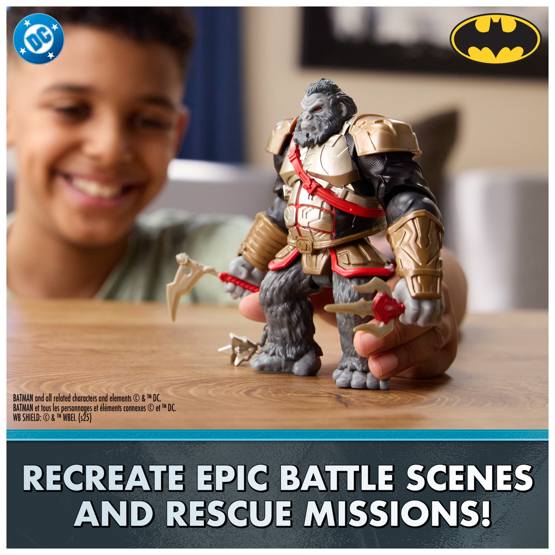 DC Comics Batman Ninja – Action Figure Gorilla Grodd 15 Cm Con Mantello E Movimenti Di Battaglia