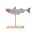 thumbnail image 1 of Peces De Madera, Decoración De Soporte, Estatua De Pescado, Decoración De Escritorio Para Bar De Oficina En Casa seitruly HA040697-03, 1 of 6
