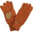 thumbnail image 6 of C.C Touchscreen Winter Gloves for Women, Burgundy, 6 of 6