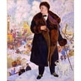 thumbnail image 2 of Boris Kustodiev 15x17 Black Ornate Wood Framed Double Matted Museum Art Print Titled - Portrait of Fyodor Chaliapin, 2 of 5