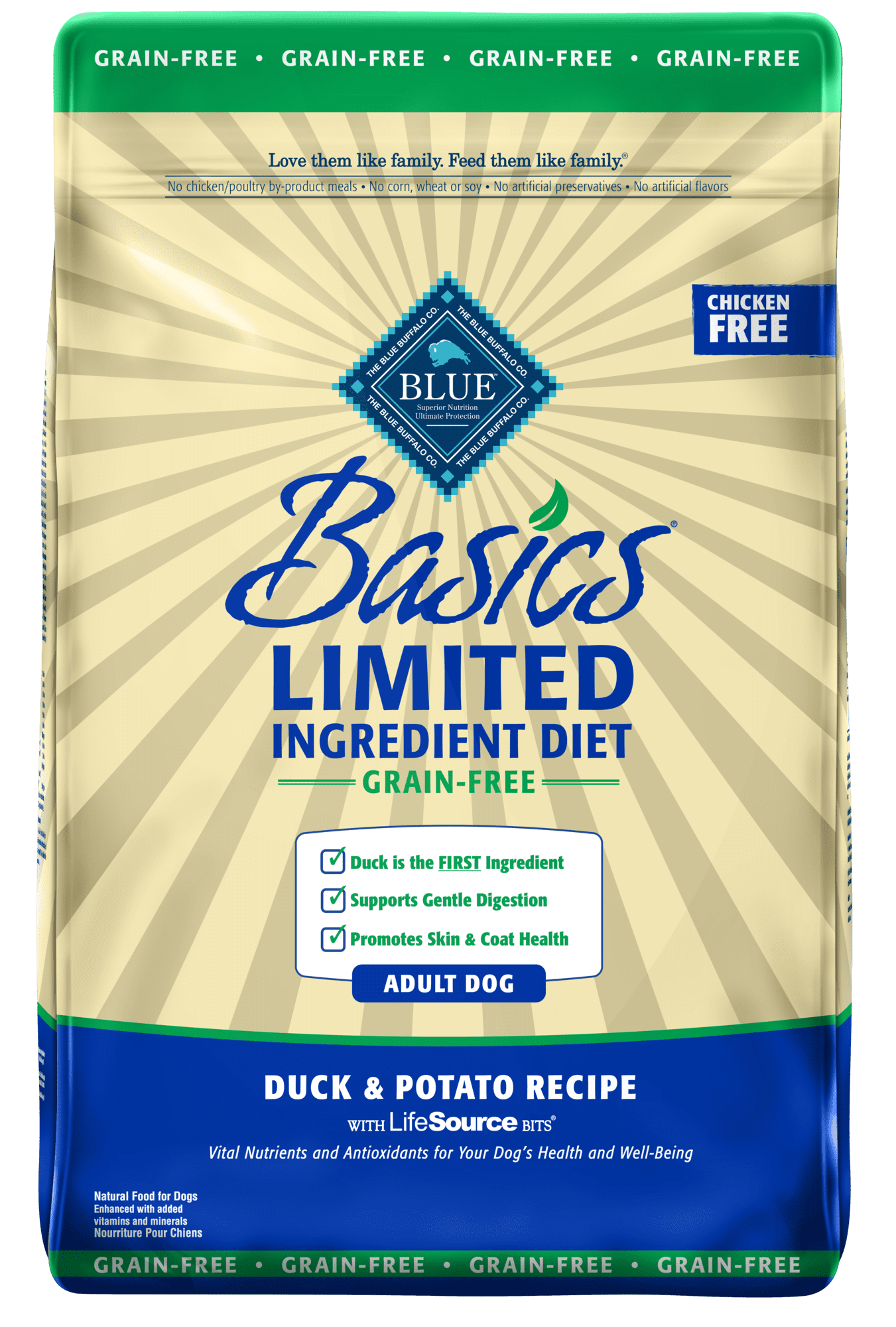 Blue Buffalo Basics Limited Ingredient Diet, Grain Free Natural Adult