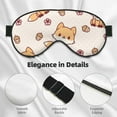thumbnail image 4 of PAYOHTO Girls Kawaii Fox Soft Sleep Mask Comfort Pure Silk Eye Cover for Travel Office Camping, 4 of 7