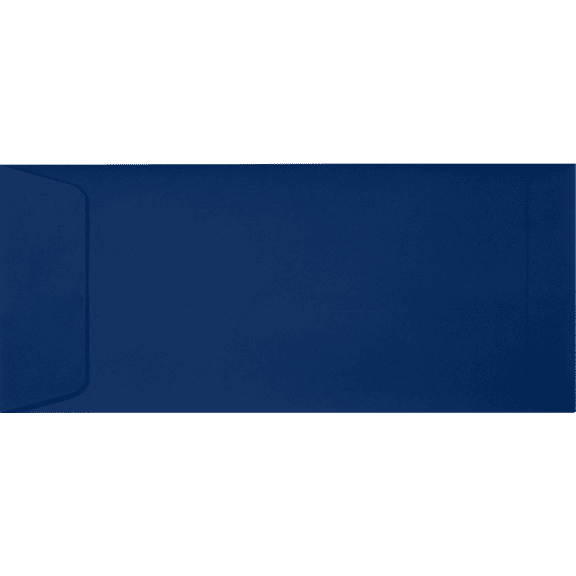 LUXPaper #10 Open End Envelopes w/Peel & Press, 4 1/8 x 9 1/2, Navy Blue, 50/Pack