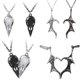 thumbnail image 2 of Cráneo Empalme Collar De Amor Alas De Demonio Empalme Collar De Amor Pareja Retro Gótico Estilo Punk Cadena De Clavícula, 2 of 4