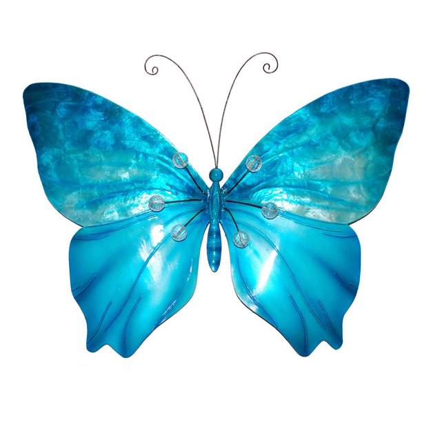 Butterfly Wall Decor in Sea Blue