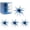 Blue 2.36", variant on 4Pcs Sea Urchin Bait, Realistic Fuzzy Dice Fishing Lure, Floating TPR Swimbait with Reflective Stars, Urchin Baits for Bass Fishing, Dice Bait for Drop Shot Wacky Neko Rig Finesse, Slow Sinking