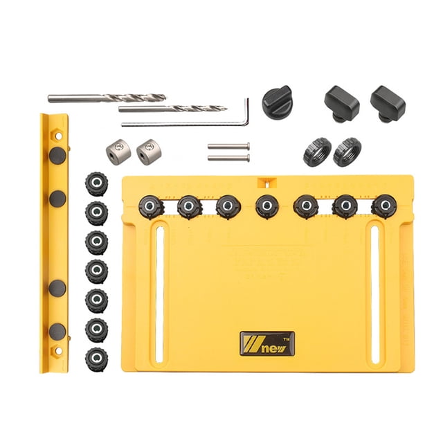 Accesorios del armario, plantilla, herramienta, guía de perforación de pasador ajustable, localizador de punzones para carpintería para puertas/cajones/manijas de armarios