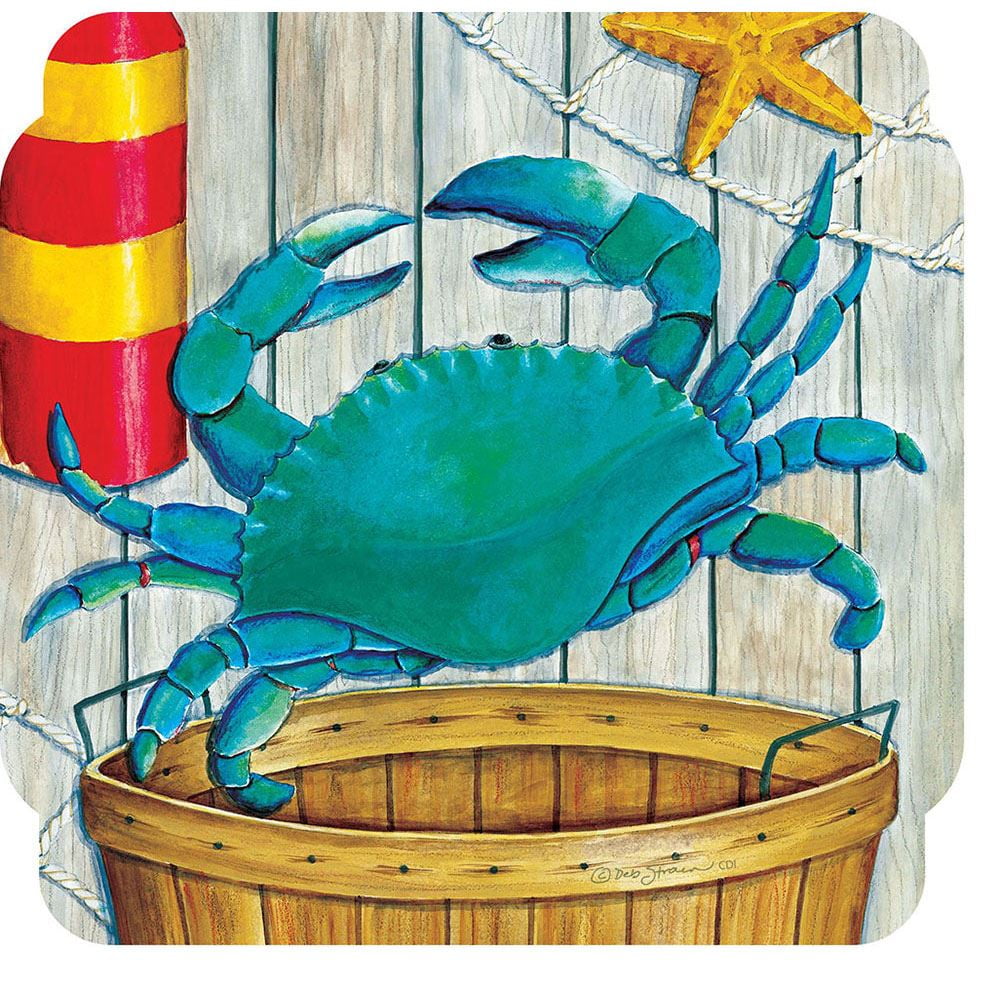 Custom Decor Stepping Stone Crab Basket