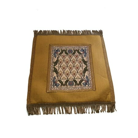 

12 x 16 in. Belgium Fouquete Table Round Runner Gold