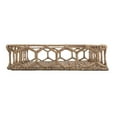 thumbnail image 6 of happimess TRY1001A Honeycomb 19.75" Rustic Bohemian Hand-Woven Rattan Tray, Natural, 6 of 8