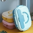thumbnail image 3 of Portable Lunch Box Microwaveable with Handle 1350ml Leakproof Lunches Snack for Daycare Office yellow, 3 of 8