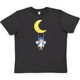 thumbnail image 3 of Inktastic Cute Fairy, Fairy On The Moon, Fairy On A Swing Youth T-Shirt, 3 of 5