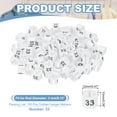 thumbnail image 2 of Uxcell Clothes Hanger Markers, Tags Fit Rod Garment Size Hanger Clips Color Coding Label for Clothing Hangers White Number 33, 2 of 6