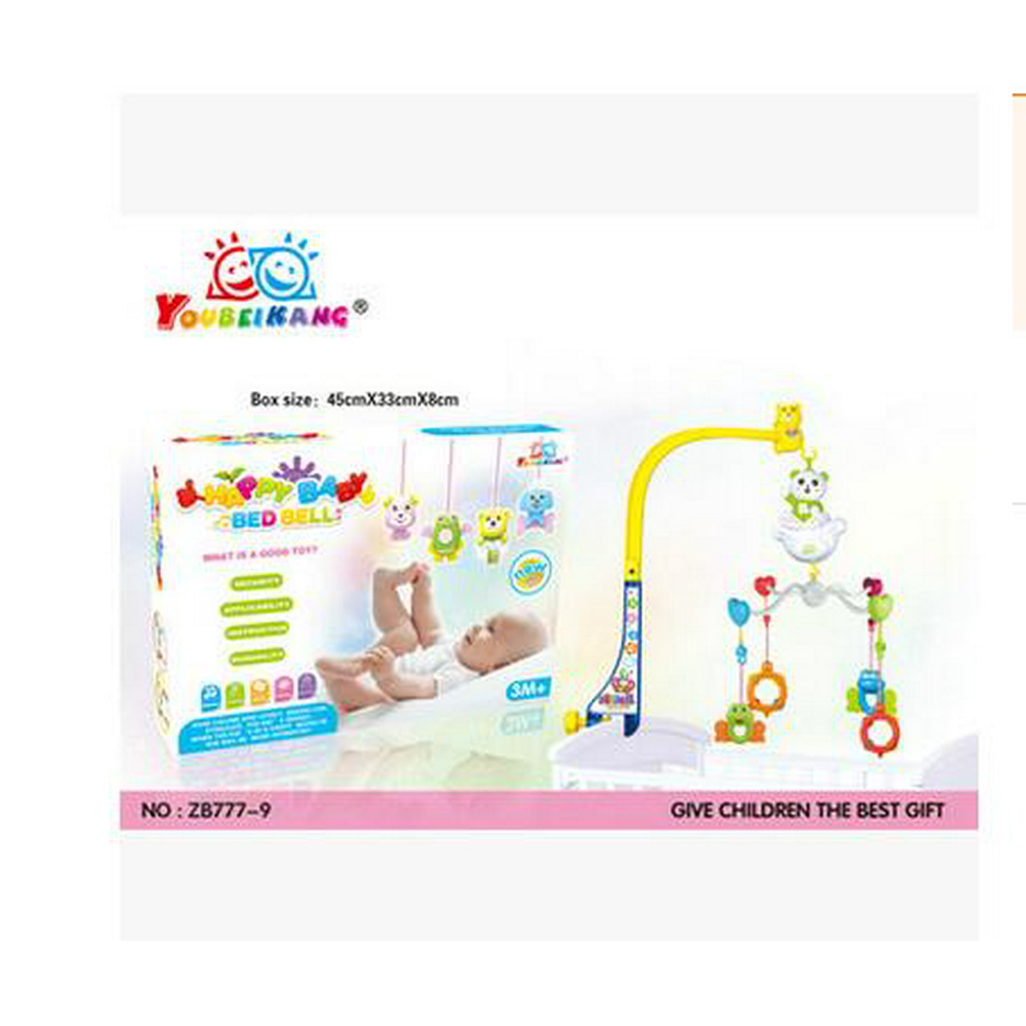 Zb777 9 Melodies Song Baby Mobile Crib Bed Bell Kid Toy Electric