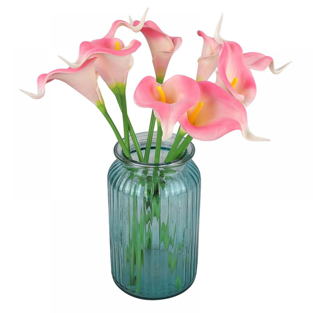 Details about   20pcs Artificial Calla Lily Flowers for Home Kitchen Wedding Bouquet Decorations 