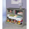 thumbnail image 2 of Badger Basket Combo Bin Wood Toy Storage Organizer with Three Baskets 8.6 Cu ft.- Gray, 2 of 8