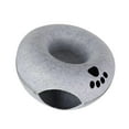 thumbnail image 2 of Cama túnel para gatos de interior, túnel de juego Interior de fieltro para gatos, desmontable, Universal, transpirable, lavable, túnel para gatos en Gris claro 60x28cm, 2 of 10