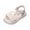 Beige, variant on HUANBAI Girls Sandals For Everyday Wear Lightweight Breathable Casual School Outdoor Summer Spring Footwear For Kids Age 4 12 4-4.5 Years