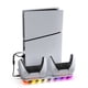 thumbnail image 1 of Soporte de refrigeración vertical con base de carga de doble controlador para PS5/PS5 Slim Disc & Digital Edition, base de carga RGB ajustable, accesorio para estación de refrigeración de consola, 1 of 7