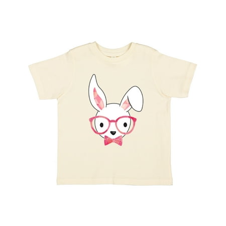

Inktastic Cute Hipster Bunny Pink Gift Toddler Boy or Toddler Girl T-Shirt