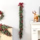 thumbnail image 5 of Fiudx Liquidación de ofertas flash Nueva corona decorativa navideña con luces, adornos navideños de ratán, adecuada para colgar en puertas, ventanas, escaleras y otras decoraciones, 5 of 6