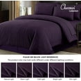 thumbnail image 5 of Chezmoi Collection Liam 7-Piece Purple Bed in a Bag Queen Comforter Set with Sheets Medallion Embossed Bedding Set, 5 of 9