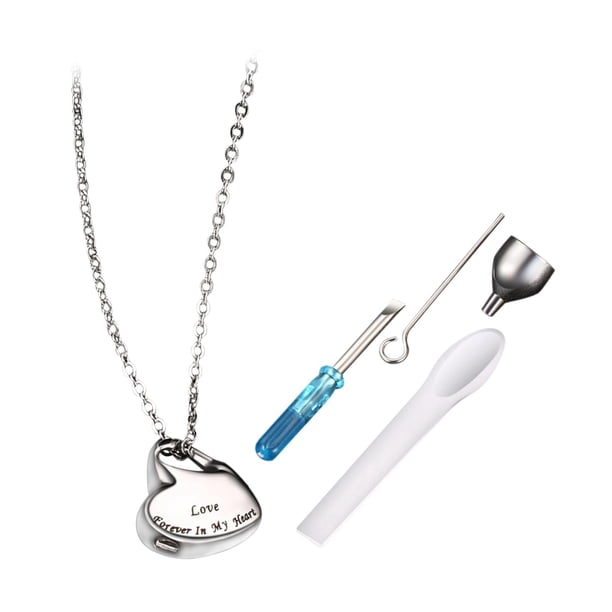Collar de urna de cremación royalvide, regalo de duelo, soporte para urna para perro, gato o esposo Letras de amor