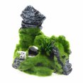 thumbnail image 2 of Artificial Moss Rock Cave Fish Tank Aquarium Decoration Random, 2 of 8