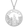 Personalized Cityscape Name Necklace Hong Kong Skyline