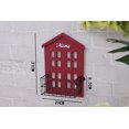 thumbnail image 2 of Wall Shelf, Beautiful House Shape Wall Storage Shelf for Living Room (Light Blue), 2 of 5