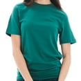 thumbnail image 3 of Oversized Unisex Lane Seven Ring Spun Combed Cotton Short Sleeve Deluxe Jersey T-Shirt - Teal 2XL, 3 of 4