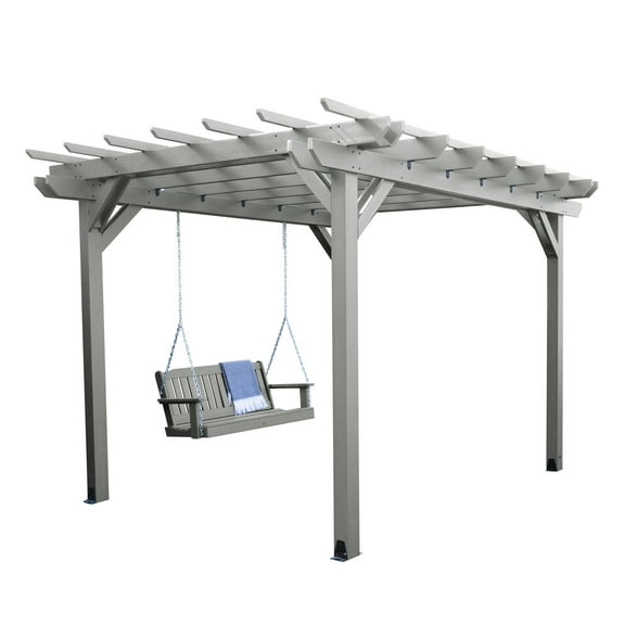 Bodhi Pergola (10x10) and Lehigh Swing Set 4ft