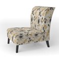 thumbnail image 3 of Designart « Neutral Dreamscape » Fauteuil d'Appoint Rembourré Beige à Motif Floral - Fauteuil de Style Campagnard pour Salon, 3 of 7