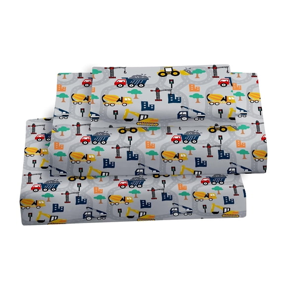 Softan Kids Bed Sheet Set, 3-Piece Twin Sheets Set, Microfiber Fitted Sheet with 15 Inches Deep Pocket and Corner Straps, Breathable & Silky Soft Exc