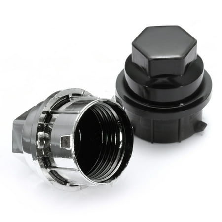 2014 Dodge Charger Lug Nuts Black Car Wheel Lug Nut Cover Cap Cars 24mm ABS Plastic Protector Cover 9593028 9593228 9595120 Black ()