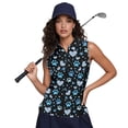 thumbnail image 6 of Whosucclay Light Blue Paw Prints and Hearts Women Golf Sleeveless Tank Top for Ladies, Stretchy Ladies Golf Shirts Anti Fade Soft Tennis Shirts, 6 of 8