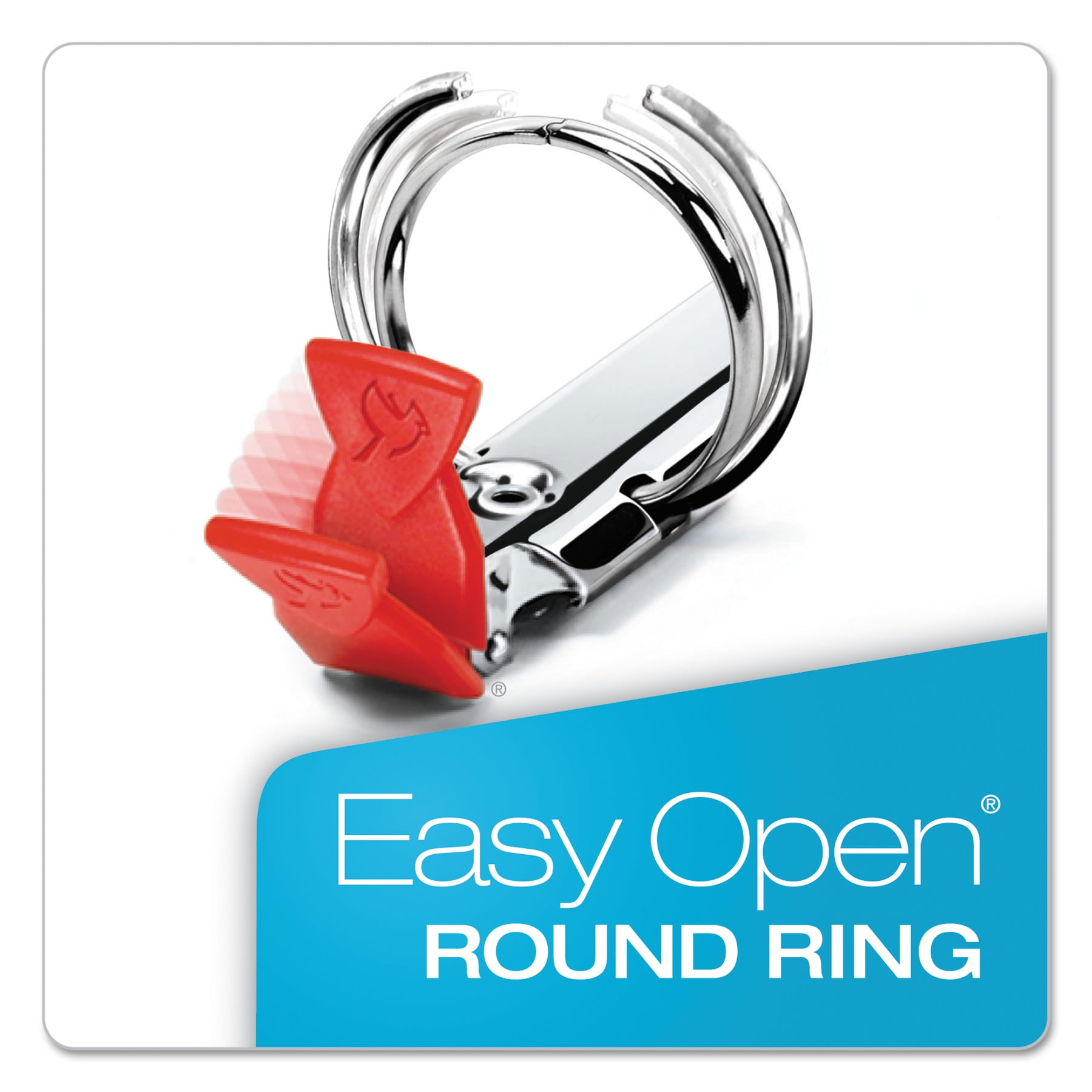 Red/" 3/"/" Cap /"Cardinal Premier Easy Open Locking Round Ring Binder 11 X 8.5