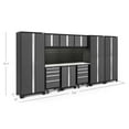 thumbnail image 4 of NewAge Products Bold Series Gray 10 Piece Cabinet Set, Heavy Duty 24-Gauge Steel Garage Storage System, Slatwall / LED Lights Included, 4 of 5