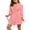 Orange Pink, variant on Womens Knit Bathrobe Thin Robes Soft Cozy Sleepwear Lightweight Robe