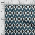 thumbnail image 1 of oneOone Georgette Viscose Fabric Geometric Ikat Print Fabric BTY 42 Inch Wide, 1 of 4