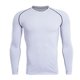 thumbnail image 4 of Blusas y camisas de manga larga con cuello redondo para hombre, estilo casual, de color liso, para correr, fitness, de poliéster., 4 of 7