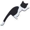 thumbnail image 4 of ZOUSSIQI 5Pcs Cartoon Cat Fridge Magnets Refrigerator Stickers Decorative Hook(Black+White Cat) JU316-53066, 4 of 10
