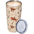 thumbnail image 2 of Western Cowboy Tumbler with Lid and Straw, 20 Oz Stainless Steel Insulated Water Bottle Cup Coffee Mug, 2 of 6