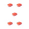 thumbnail image 2 of Caja de pastillas Bewildely Contenedor Semanal Organizador de tabletas 5piezas naranja, 2 of 5