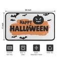 thumbnail image 5 of Happy Halloween Pumpkin Front Door Mat Anti Slip Evil Pumpkin Ghost Doormat Retro for Entry Floor Mat Set Living Room Bedroom Bathroom Crystal Velvet 30x17 Inches, 5 of 7